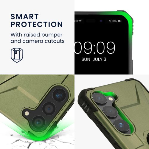 Pouzdro Kwmobile pro Samsung Galaxy S23, zelené, polykarbonátové, 61249.17