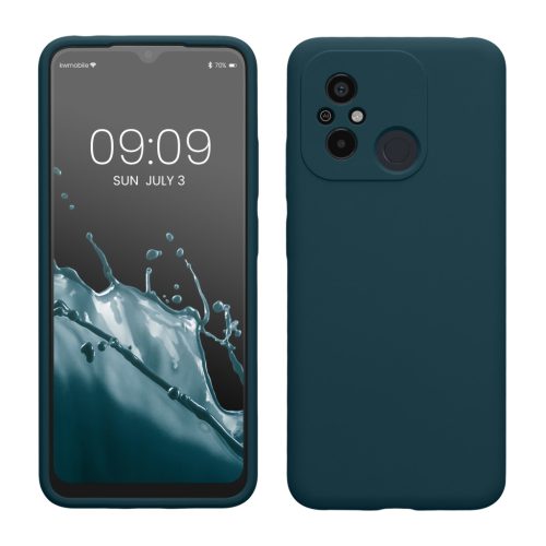 Pouzdro Kwmobile pro Xiaomi Redmi 12C, modré, silikonové, 61263.57