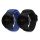 Sada 2 kwmobile řemínků pro Xiaomi Mi Watch Color Sport/Watch S1 Active, Nylon, Black/Blue, 59518.04