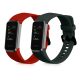 Sada 2 kwmobile řemínků pro Huawei Band 4, silikon, zelená/červená, 59802.04