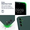 Pouzdro Kwmobile pro Samsung Galaxy A14 5G, zelené, silikonové, 60808.171
