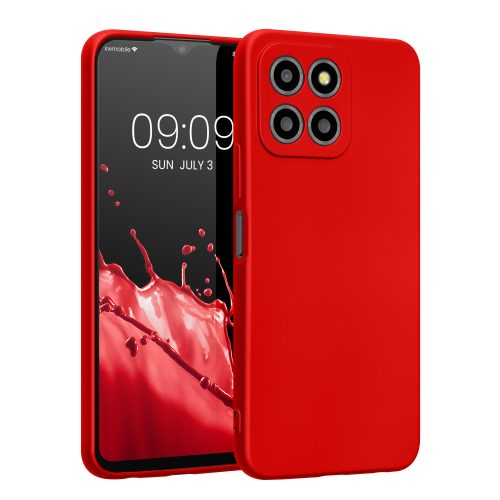 Pouzdro Kwmobile pro Honor X8 5G/X6/70 Lite, červené, silikonové, 59880.36