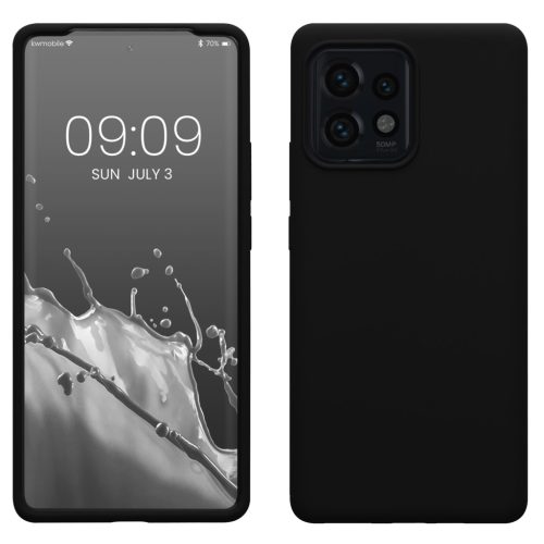 Pouzdro Kwmobile pro Motorola Edge 40 Pro/Edge Plus (2023), černé, silikonové, 61344.01