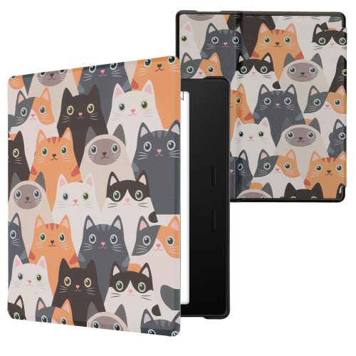 kwmobile pouzdro pro Amazon Kindle Oasis 10, ekologická kůže, vícebarevné, 49417.40