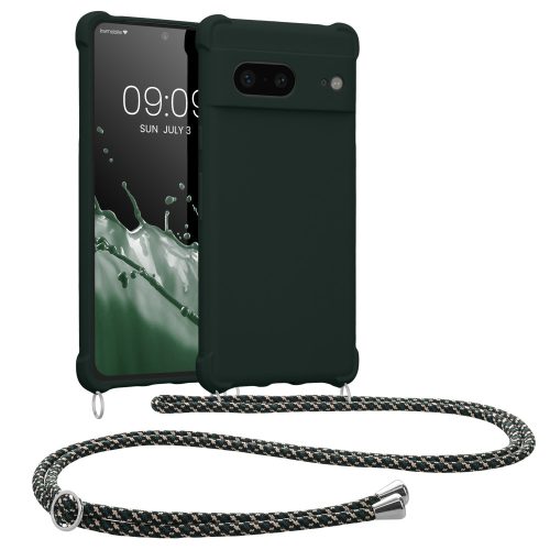 Pouzdro Kwmobile pro Google Pixel 7, zelené, silikonové, 59966.169