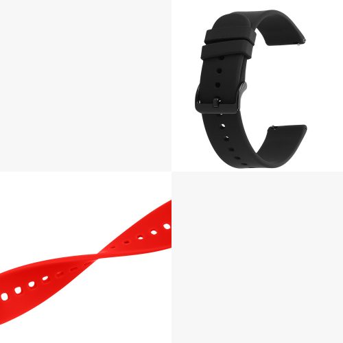 Sada 2 kwmobile řemínků pro IOWODO R5/R3 Pro, silikon, černá/červená, 58169.03