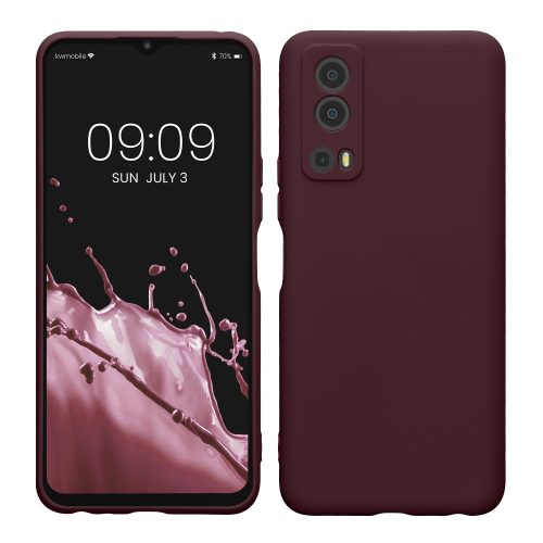 kwmobile Pouzdro pro Vivo Y72 5G/Y52 5G, silikonové, tmavě hnědé, 59095.187