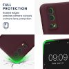 kwmobile Pouzdro pro Vivo Y72 5G/Y52 5G, silikonové, tmavě hnědé, 59095.187
