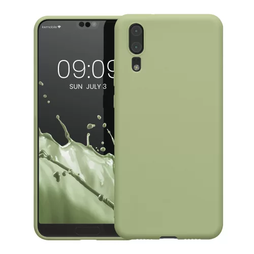 kwmobile pouzdro pro Huawei P20, silikonové, zelené, 44212.172