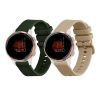 Sada 2 řemínků Kwmobile pro Garmin Venu 2S, šedá/zelená, silikon, 55152.03