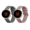 Sada 2 řemínků Kwmobile pro Garmin Venu 2S, růžová/šedá, silikon, 55152.02
