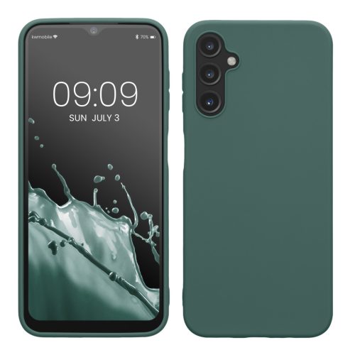 Pouzdro Kwmobile pro Samsung Galaxy A14 5G, zelené, silikonové, 61462.171