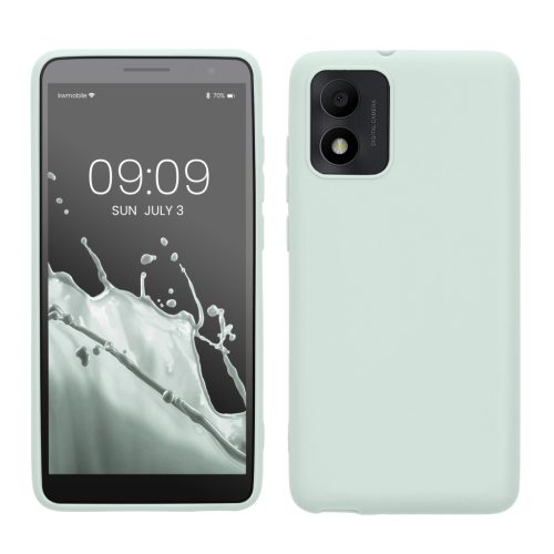 Pouzdro Kwmobile pro Alcatel 1B (2022), světle zelené, silikonové, 61461.2