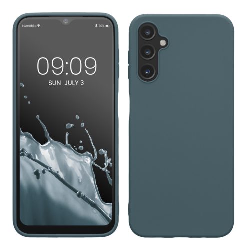 Pouzdro Kwmobile pro Samsung Galaxy A14 5G, tmavě zelené, silikonové, 61462.202