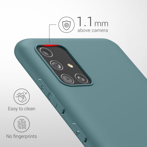Pouzdro Kwmobile pro Samsung Galaxy A51, zelené, silikonové, 51196.206