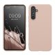 Pouzdro Kwmobile pro Samsung Galaxy A54 5G, krémové, silikonové, 60796.225