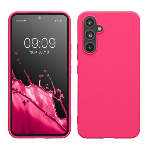 Pouzdro Kwmobile pro Samsung Galaxy A54 5G, růžové, silikonové, 60796.77