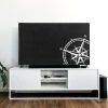 Kryt Kwmobile pro 50palcovou televizi, černo/bílý, plast, 52798.07