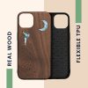 Kryt Kwmobile pro Apple iPhone 13, vícebarevný, dřevo/silikon, 55953.16
