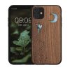 Pouzdro Kwmobile pro Apple iPhone 11, vícebarevné, dřevo/silikon, 49799,18