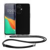 Pouzdro Kwmobile se šňůrkou na krk pro OnePlus Nord N30/Nord CE 3 Lite, průhledné/černé, silikonové, 61495.01