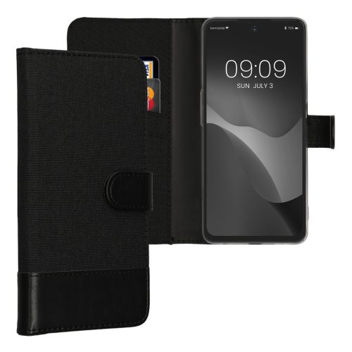 Pouzdro Kwmobile pro OnePlus Nord N30/Nord CE 3 Lite, černé, textilní/silikonové, 61494.73
