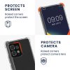 Pouzdro Kwmobile se šňůrkou pro Motorola Edge 40 Pro/Edge Plus (2023), průhledné/černé, silikonové, 61503.01