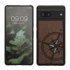 Pouzdro Kwmobile pro Google Pixel 7, hnědé, dřevo/silikon, 60757.04