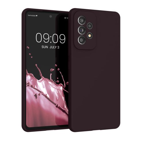 Pouzdro Kwmobile pro Samsung Galaxy A53 5G, tmavě fialové, silikonové, 57835.114