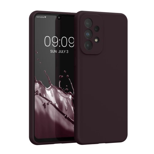 Pouzdro Kwmobile pro Samsung Galaxy A33 5G, tmavě fialové, silikonové, 57833.114