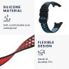 Sada 2 řemínků Kwmobile pro Xiaomi Mi Band 7 Pro, modrá/červená, silikon, 59603.03