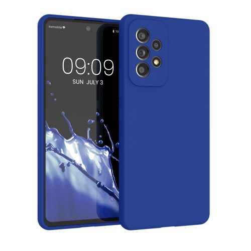 Pouzdro Kwmobile pro Samsung Galaxy A53 5G, modré, silikonové, 57835.134