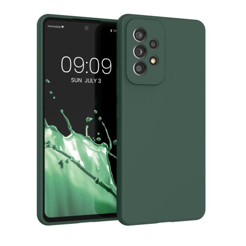 Pouzdro Kwmobile pro Samsung Galaxy A53 5G, zelené, silikonové, 57835.166