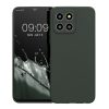 Pouzdro Kwmobile pro Honor X8 5G/X6/70 Lite 5G, tmavě zelené, silikonové, 59879.169