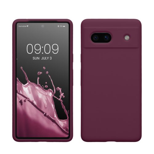 Pouzdro Kwmobile pro Google Pixel 7a, fialové, silikonové, 61597.187