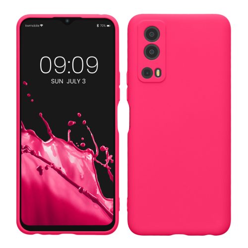 Pouzdro Kwmobile pro Vivo Y72 5G/Y52 5G, růžové, silikonové, 59095.77
