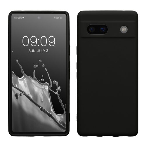 Pouzdro Kwmobile pro Google Pixel 7a, černé, silikonové, 61598.47
