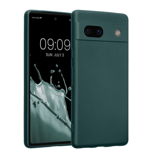 Pouzdro Kwmobile pro Google Pixel 7a, zelené, silikonové, 61599.14