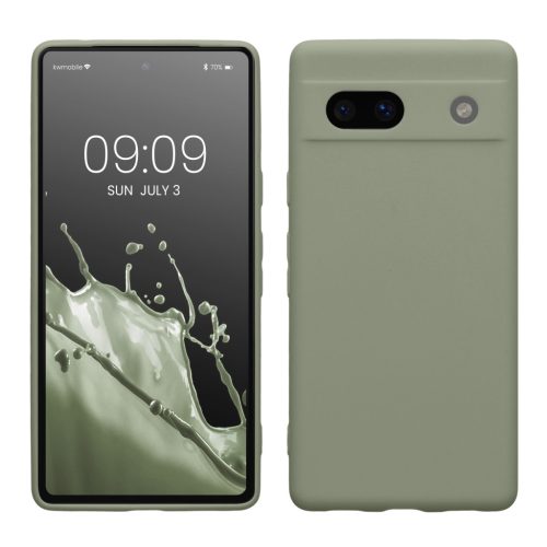 Pouzdro Kwmobile pro Google Pixel 7a, světle zelené, silikonové, 61598.172