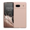 Pouzdro Kwmobile pro Google Pixel 7a, krémové, silikonové, 61597.225