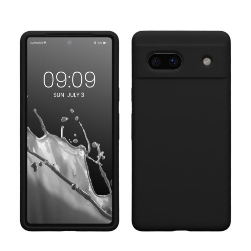 Pouzdro Kwmobile pro Google Pixel 7a, černé, silikonové, 61597.01