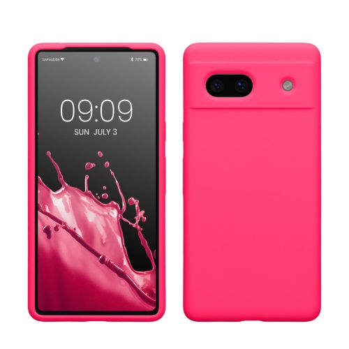 Pouzdro Kwmobile pro Google Pixel 7a, růžové, silikonové, 61597.77