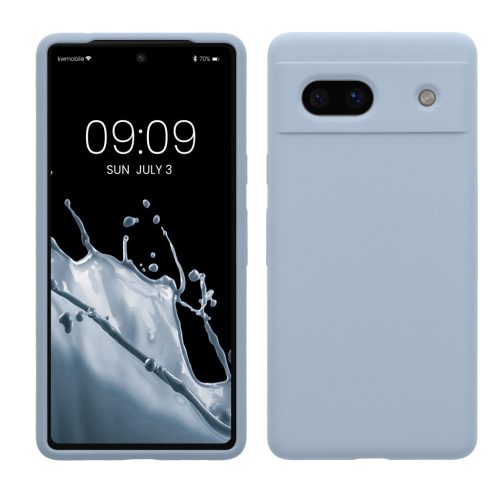 Pouzdro Kwmobile pro Google Pixel 7a, světle modré, silikonové, 61597.58