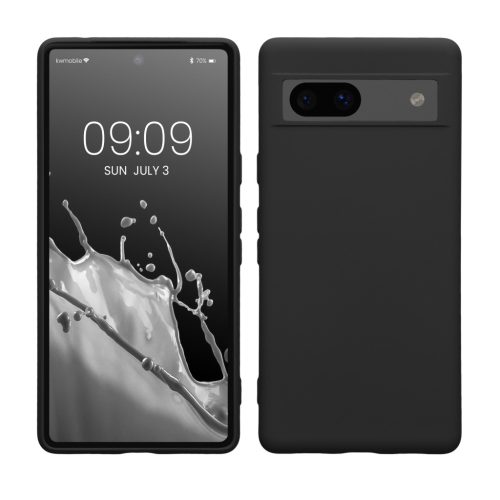 Pouzdro Kwmobile pro Google Pixel 7a, černé, silikonové, 61614.01