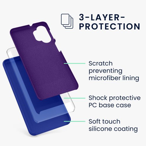 Pouzdro Kwmobile pro Samsung Galaxy A32 5G, modré, silikonové, 54336.134