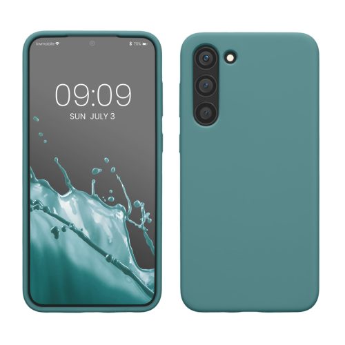 Pouzdro Kwmobile pro Samsung Galaxy S23 Plus, zelené, silikonové, 60274.206