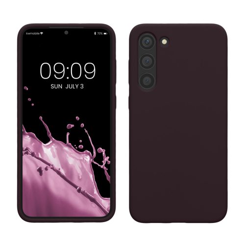 Pouzdro Kwmobile pro Samsung Galaxy S23 Plus, tmavě fialové, silikonové, 60274.114