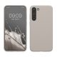 Pouzdro Kwmobile pro Samsung Galaxy S23 Plus, světle šedé, silikonové, 60274.96