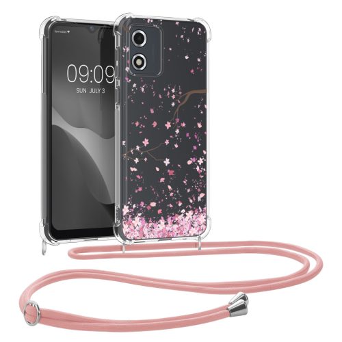 Pouzdro Kwmobile se šňůrkou pro Motorola Moto E13, vícebarevné, silikonové, 61624.01