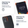 Pouzdro Kwmobile se šňůrkou pro Motorola Moto E13, průhledné/černé, silikonové, 61623.01